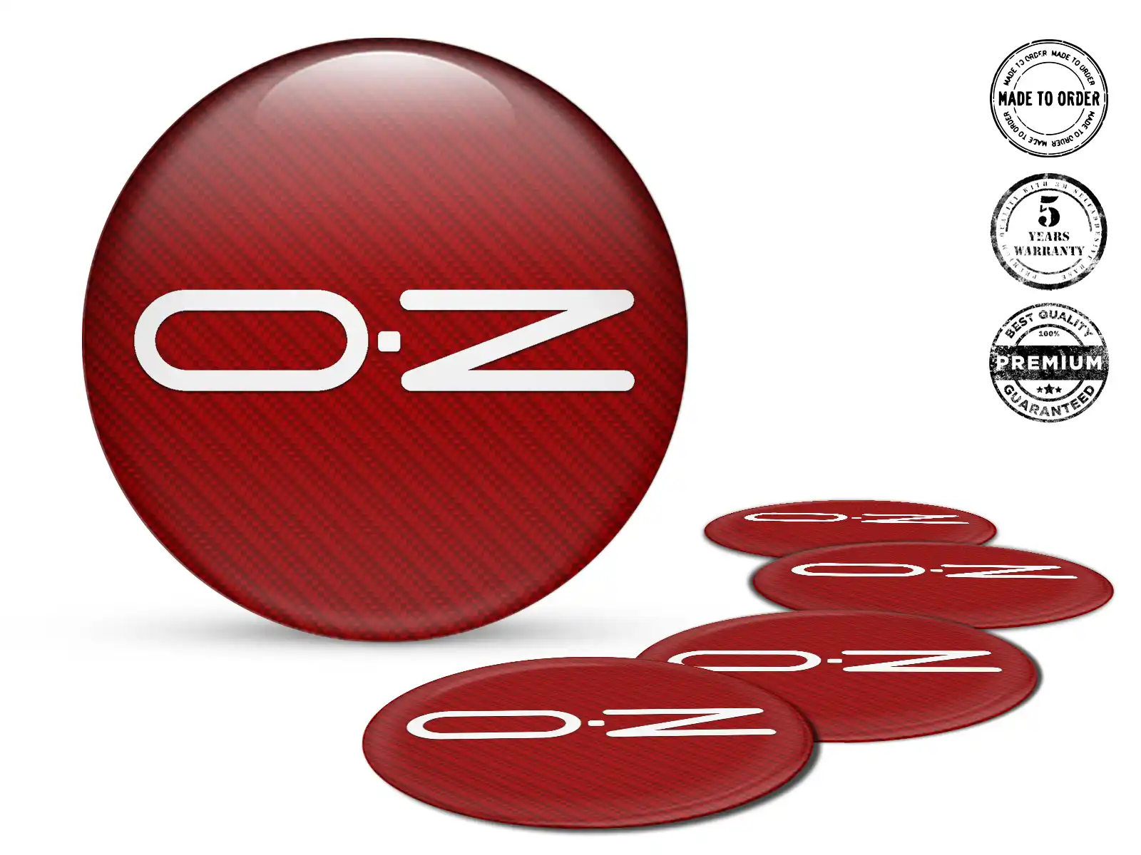 OZ Epoxy Dome Sticker Logo Harzfelgen-Aufkleber